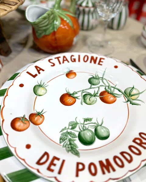 Prato Raso em Cerâmica Toscana Pomodoro 27 cm