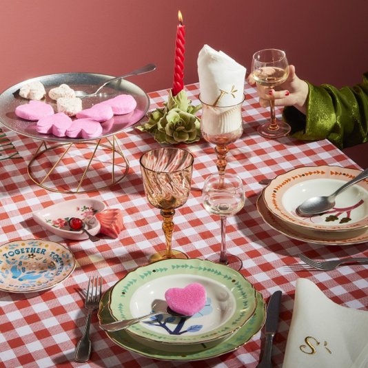 Prato Sobremesa Botânica Bitossi Home Rosa