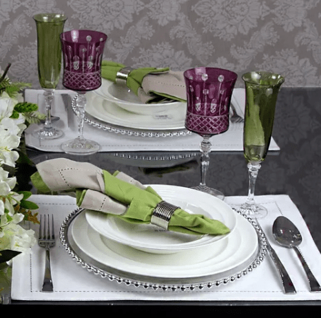 Prato Sousplat Cristal Pearl Wolff Transparente 31,5 cm