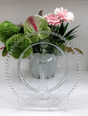 Prato Sousplat Cristal Pearl Wolff Transparente 31,5 cm