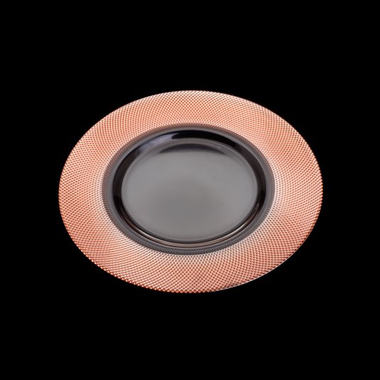 Prato Sousplat em Vidro Wolff Rose Gold 32 cm