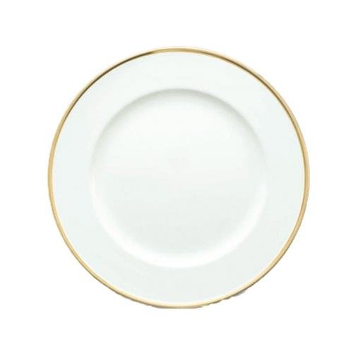 Prato Sousplat Oxford Branco com Filete Ouro 33 cm