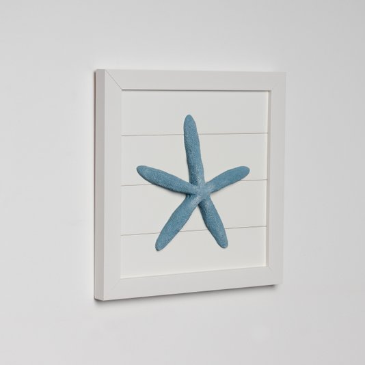 Quadro Estrela C The Home Decorações Azul 25 cm 