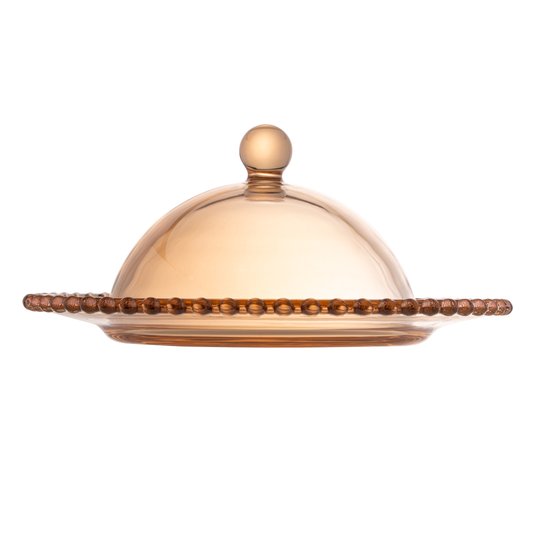 Queijeira Cristal Pearl Wolff Ambar 20x9cm