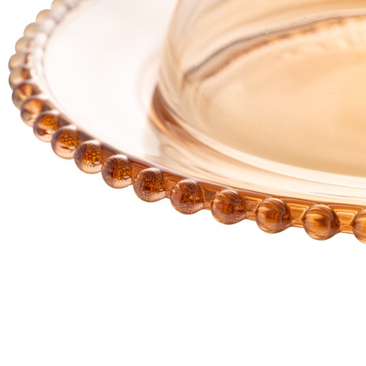 Queijeira Cristal Pearl Wolff Ambar 20x9cm
