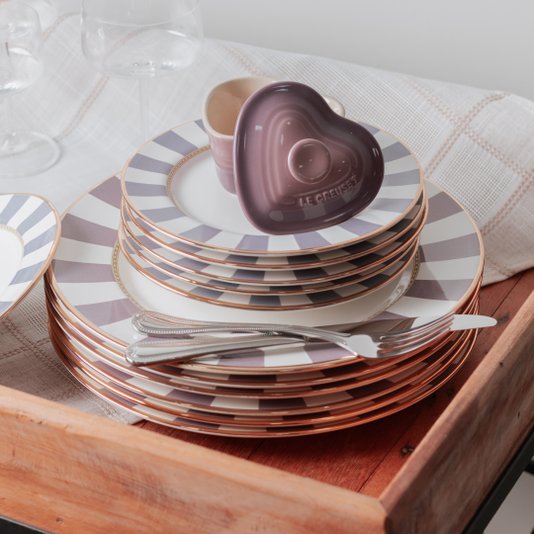Ramekin Com Tampa Coração Mauve Pink Le Creuset 180 ml