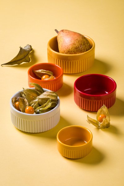 Ramekin de Porcelana Germer Vermelho 180 ml