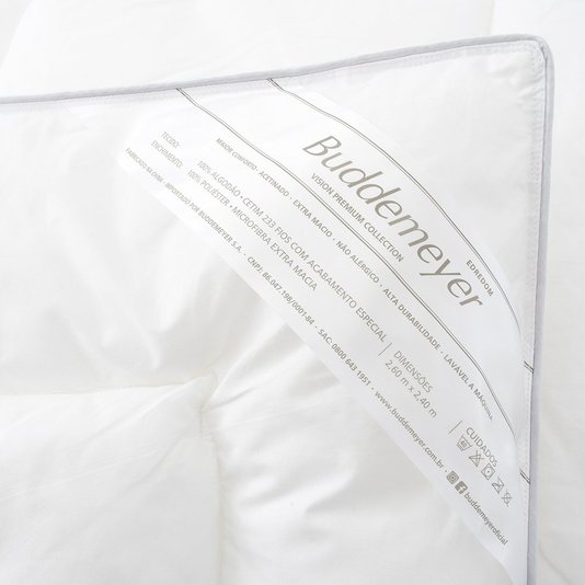 Recheio Duvet Casal Vision Fill Buddemeyer Branco 2,20 x 2,40 m
