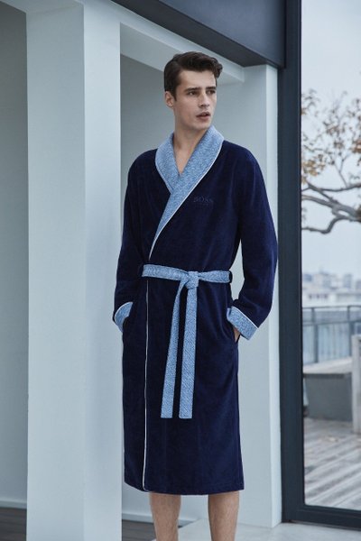 Roupão Masculino Lord Boss Home Azul Marinho P