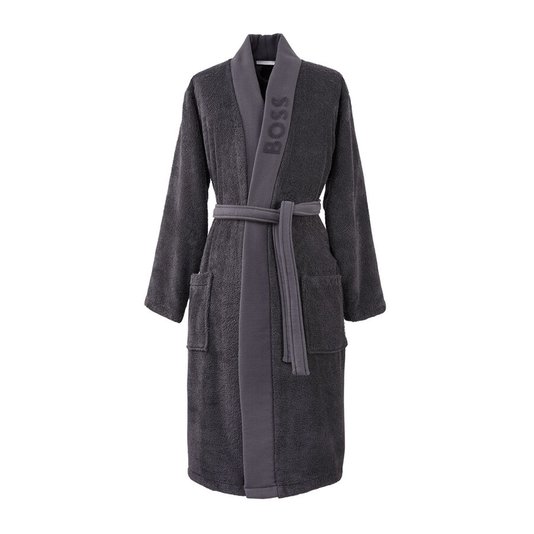 Roupão Masculino Plain Algodão P Boss Home Grafite