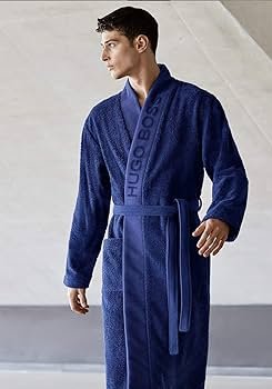 Roupão Masculino Plain M Boss Home Marinho