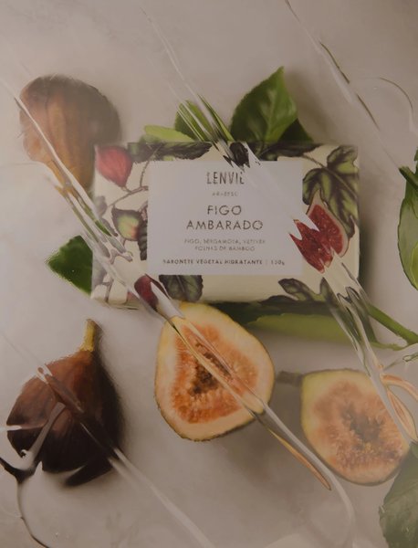 Sabonete Em Barra Lenvie Figo Ambarado 150 g