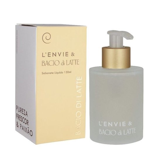 Sabonete Líquido Bacio Di Latte Lenvie 130 ml