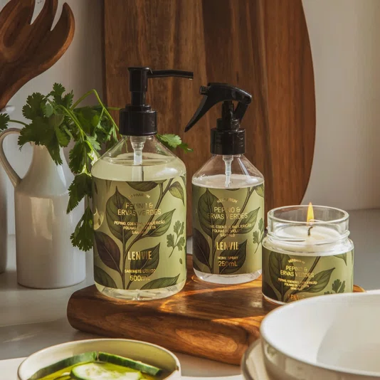 Sabonete Líquido Herbarium Lenvie Pepino e Ervas Verdes 500 ml