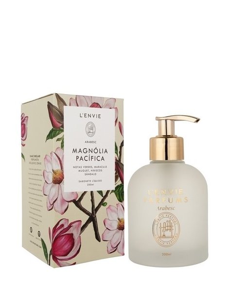 Sabonete Líquido Magnólia Pacífica Lenvie 200 ml