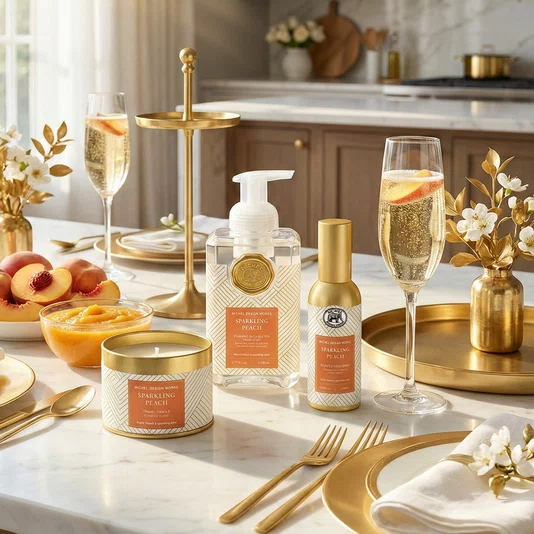Sabonete Líquido Sparkling Peach Michel Design Works 530 ml