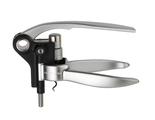 Kit Saca Rolhas de Alavanca e Corta Capsulas Metal Cromo e Satin Le Creuset