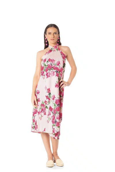 Saida de Praia M Viscose Bouganville Trussardi 84cm x 88cm