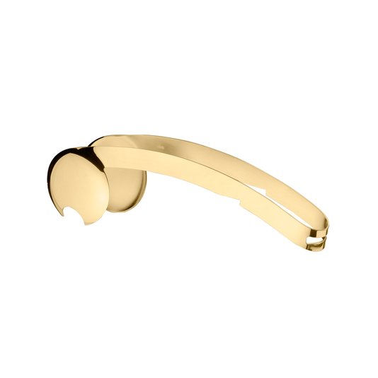 Saladeira com Pegador Duo Ouro 24K Riva Prataria 23,5cm