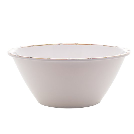 Saladeira Melamina Bambu Bon Gourmet Branco 