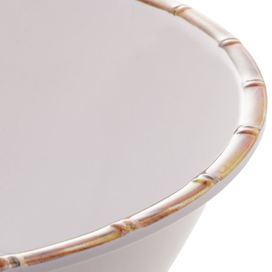 Saladeira Melamina Bambu Bon Gourmet Branco 