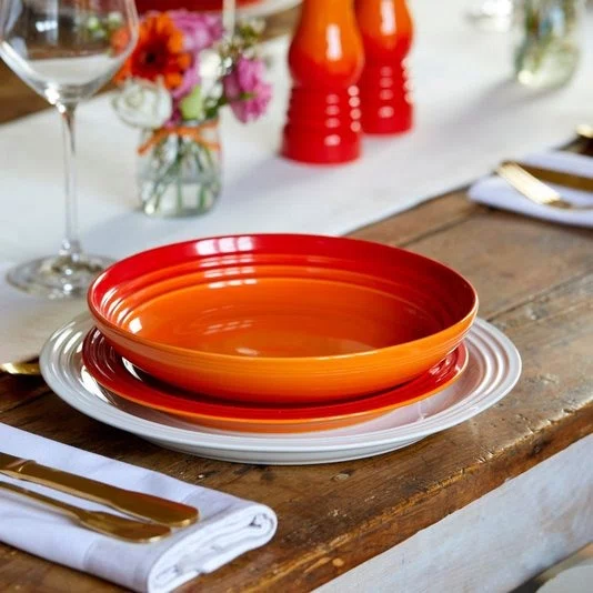 Jogo 12 Pratos Le Creuset Laranja