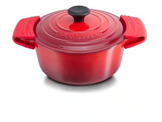 Set 2 Peças Stock Pot 26cm e Pegadores Silicone Le Creuset Vermelho