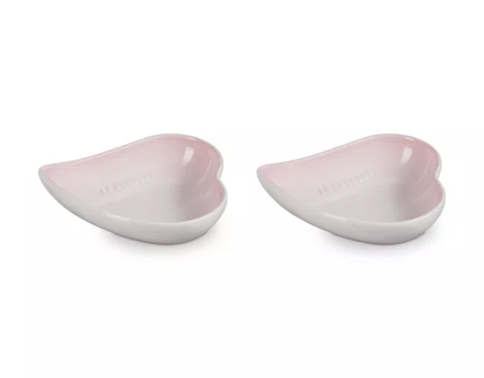 Set 2 Pratos Coração Sphere Petal Le Creuset Shell Pink 16 cm