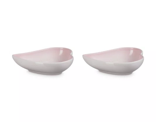 Set 2 Pratos Coração Sphere Petal Le Creuset Shell Pink 16 cm
