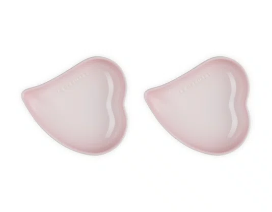 Set 2 Pratos Coração Sphere Petal Le Creuset Shell Pink 16 cm