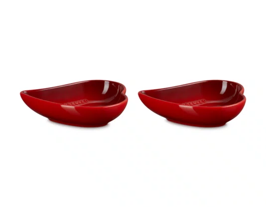 Set 2 Pratos Coração Sphere Petal Le Creuset Vermelho 16 cm