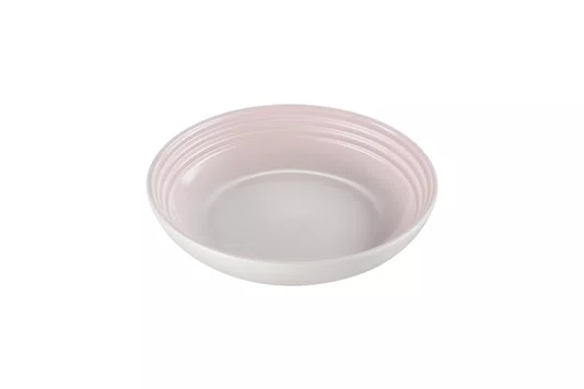 Jogo 2 Pratos Fundos 22cm Cerâmica Le Creuset Shell Pink