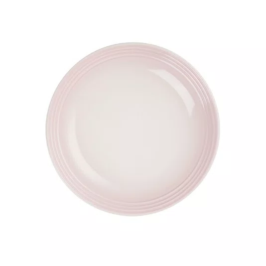 Jogo 2 Pratos Fundos 22cm Cerâmica Le Creuset Shell Pink