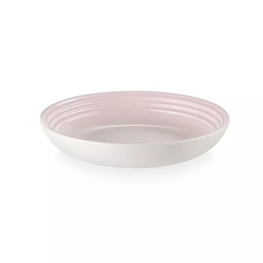 Jogo 2 Pratos Fundos 22cm Cerâmica Le Creuset Shell Pink