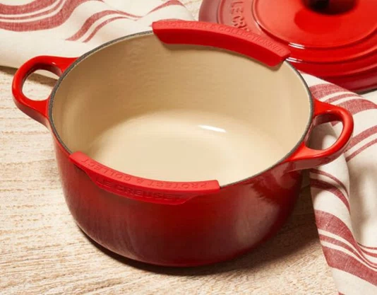 Set 2 Protetores de Silicone para Tampa Le Creuset Meringue