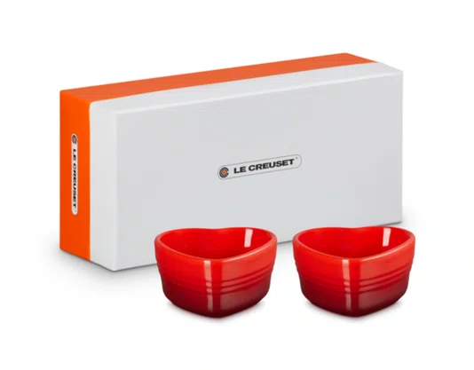 Set 2 Ramekins Coração Le Creuset Vermelho