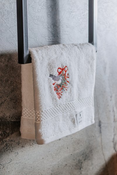 Set 2 Toalhas de Lavabo Bordadas Natal LCL Home