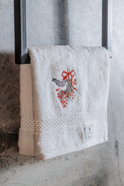 Set 2 Toalhas de Lavabo Bordadas Natal LCL Home