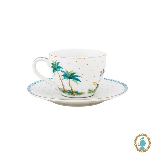 Set 2 Xícaras Cafezinho Dots Jolie Pip Studio Branco