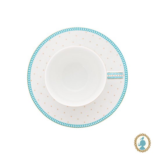 Set 2 Xícaras Cafezinho Dots Jolie Pip Studio Branco