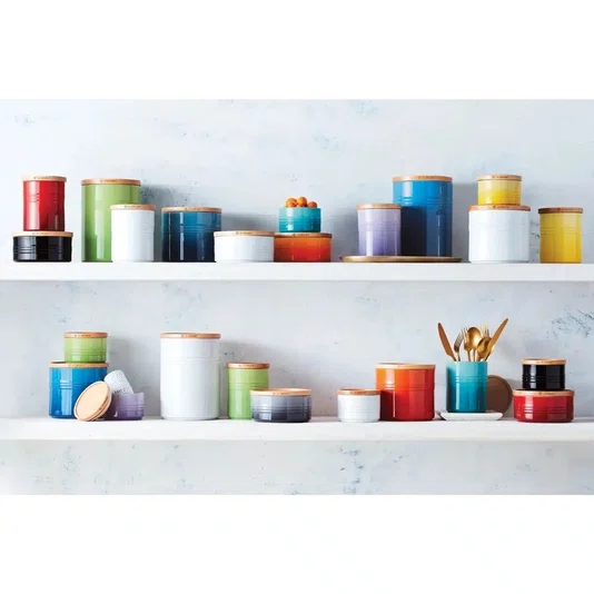 Jogo 3 Potes com Tampa Herméticos Le Creuset Branco
