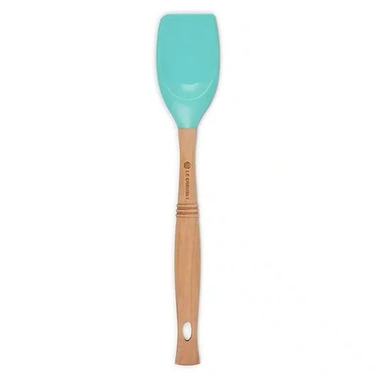 Jogo 5 Peças Espátulas e Porta Utensílios Le Creuset Branco e Cool Mint