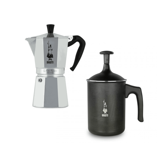 Set Cafeteira Moka Express 9 Xícaras e Cremeira 1 Litro Bialetti