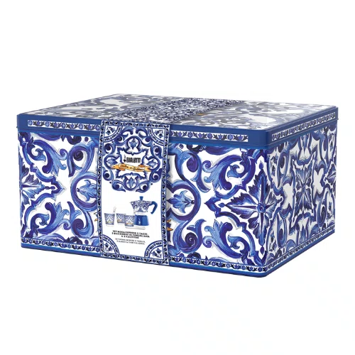 Set Moka Express e Acessórios Dolce & Gabbana Bialetti Blu Mediterrâneo 270 ml