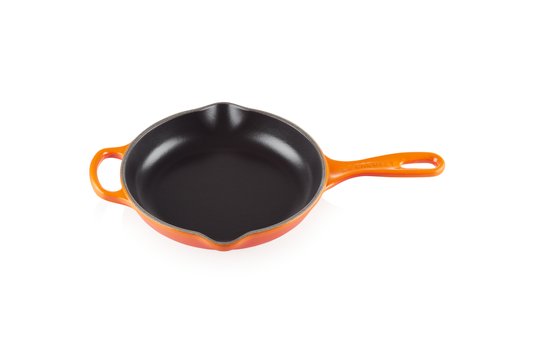 Skillet Redonda Com Alça Signature Le Creuset Laranja 23 Cm