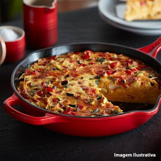Skillet Redonda com Alça em Ferro Fundido Signature Le Creuset Vermelho 23 cm