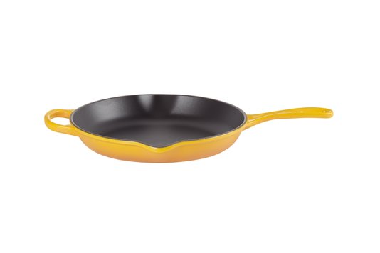Skillet Redonda Funda Com Alça Ferro Fundido Signature Le Creuset Nectar 26 cm