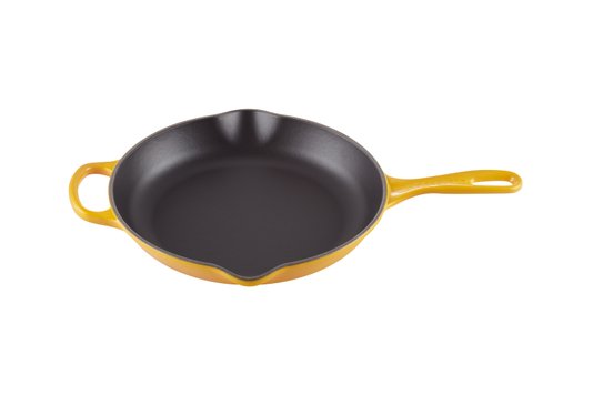 Skillet Redonda Funda Com Alça Ferro Fundido Signature Le Creuset Nectar 26 cm