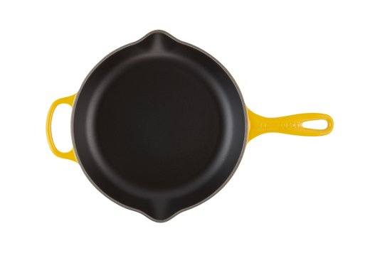 Skillet Redonda Funda Com Alça Ferro Fundido Signature Le Creuset Nectar 26 cm