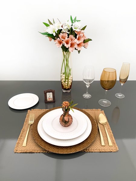 Sousplat de Plástico Bon Gourmet Palha 33 cm
